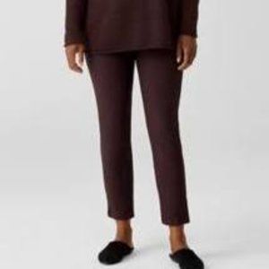 Eileen Fisher Stretch Crepe Slim Ankle Pants